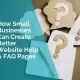How small businesses can create better website help pages