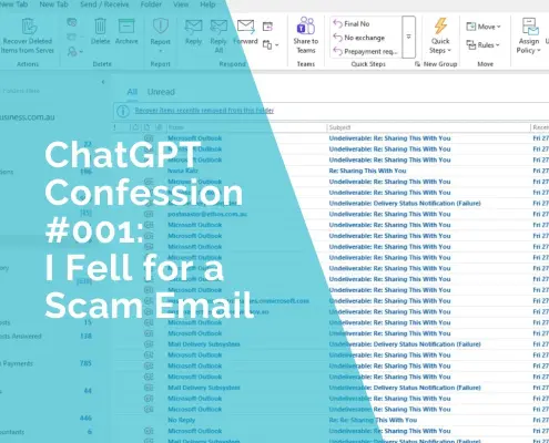 ChatGPT Confession #001 - I fell for a scam email