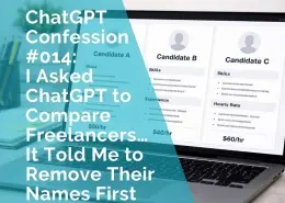 ChatGPT Confession - I asked ChatGPT to compare freelancers