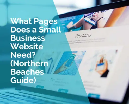 What pages does a website need for a business on the northern beaches