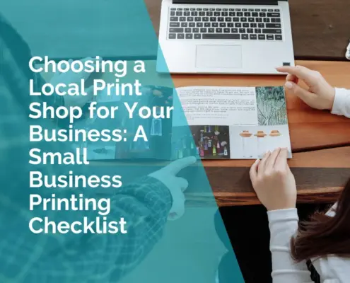 Choosing a local print shop