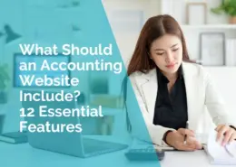 What should an accounting website include