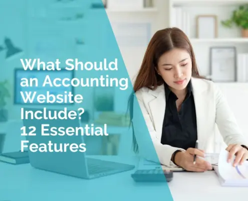 What should an accounting website include