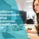 Software development - what businesses should look for