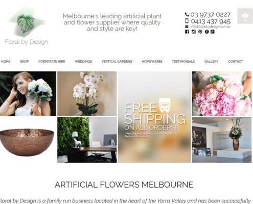 Website design - Floral by Design