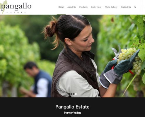 Website Design - Pangallo Estate