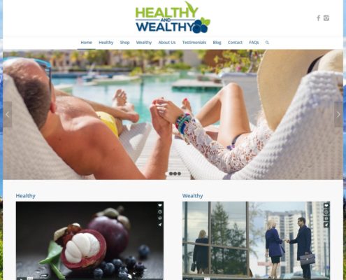 Website Design - Healthy and Wealthy