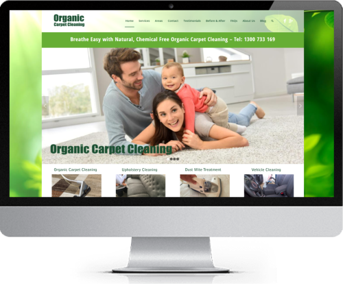 Website Design - Organic Carpet Cleaning