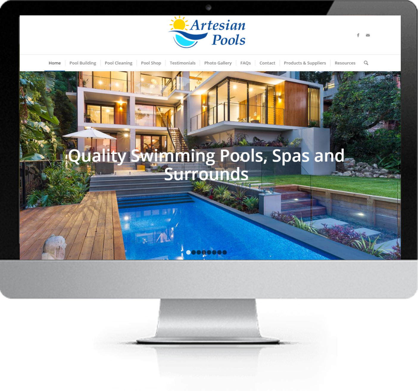 Website Design - Artesian Pools