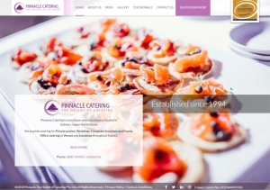 Pinnacle Catering Design Website