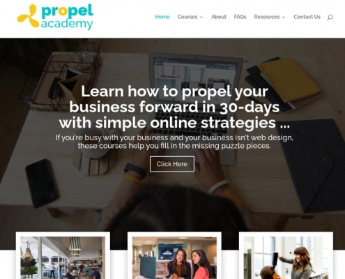 Propel Academy website