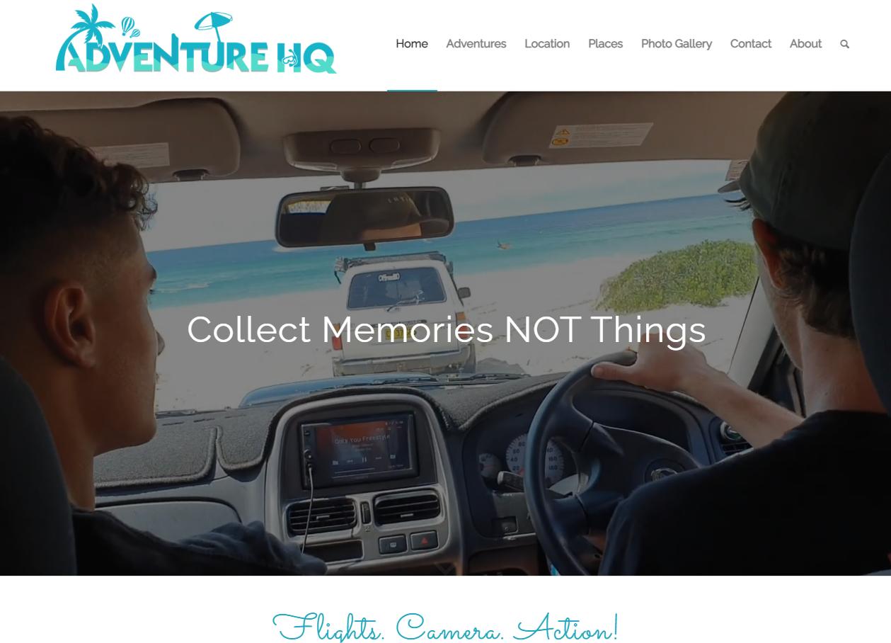 AdventureHQ Website Design