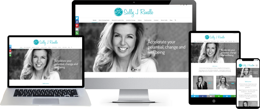 Website design for coaches - Sally J Rundle Website Design