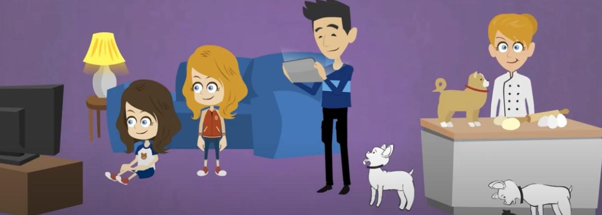 Website animation example