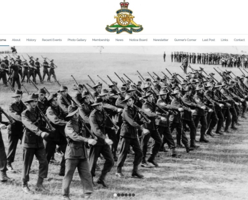 7 Field Regiment Website Design