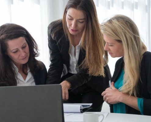 Women discussing