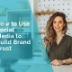 Young business owner creating a video about building trust on social media