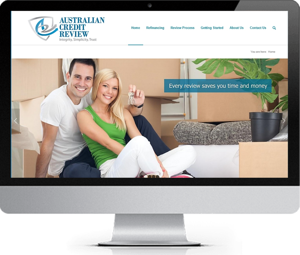 Website design for Australian credit review