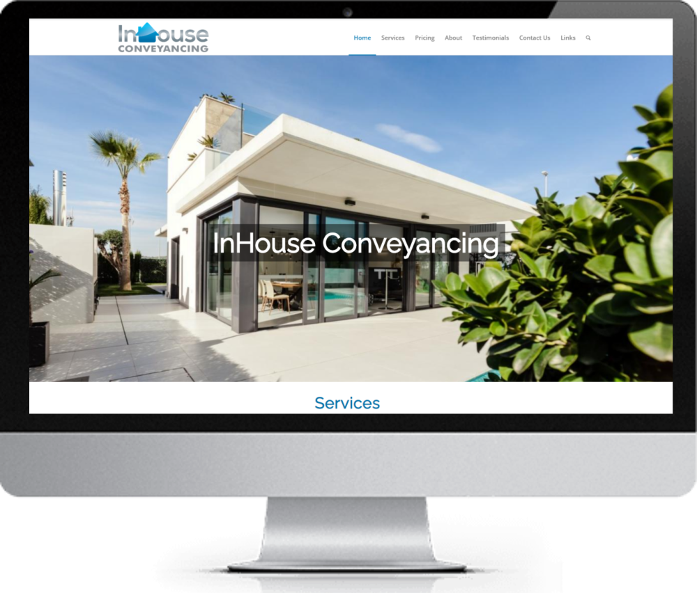 Website design for inhouse conveyancing