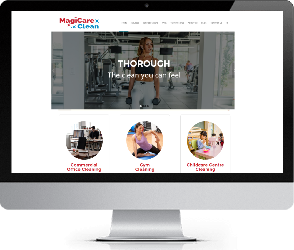 Website design for magicare clean