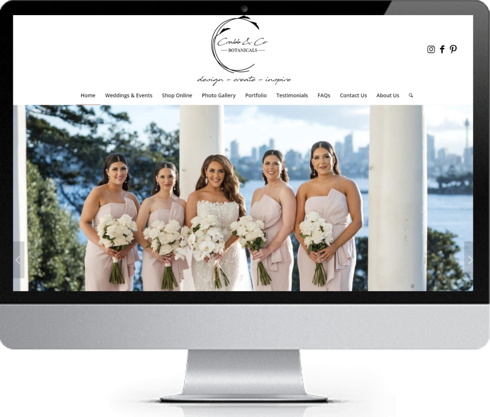 Website design for wedding