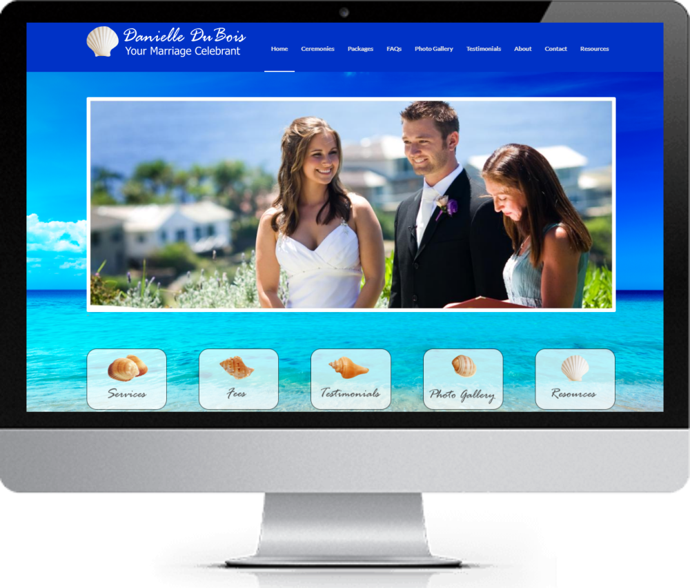 Website design for wedding