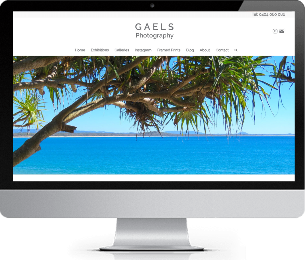 Website design for a photography website