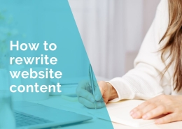 How to rewrite website content