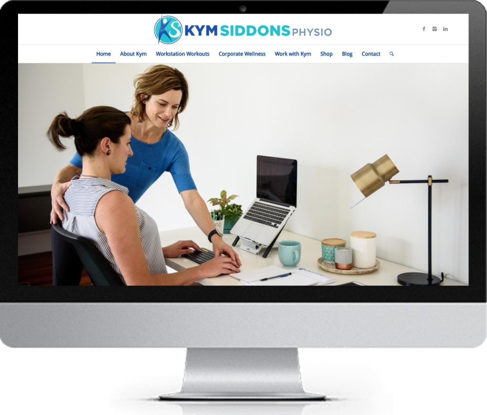 Website design for Kym siddons physio