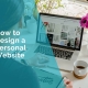 A female business owner creating a personal website