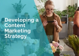 Florist developing a content marketing strategy