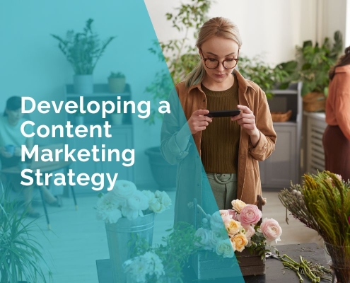 Florist developing a content marketing strategy