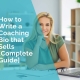 How to write a coaching bio that sells