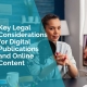 Key legal considerations for digital publications and online content