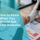 How to know when you should sell your business