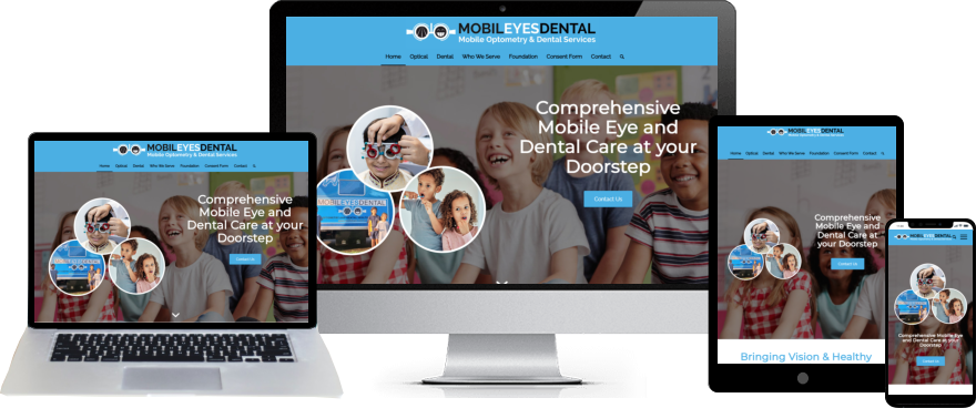 Mobile Optometry and Dental services website