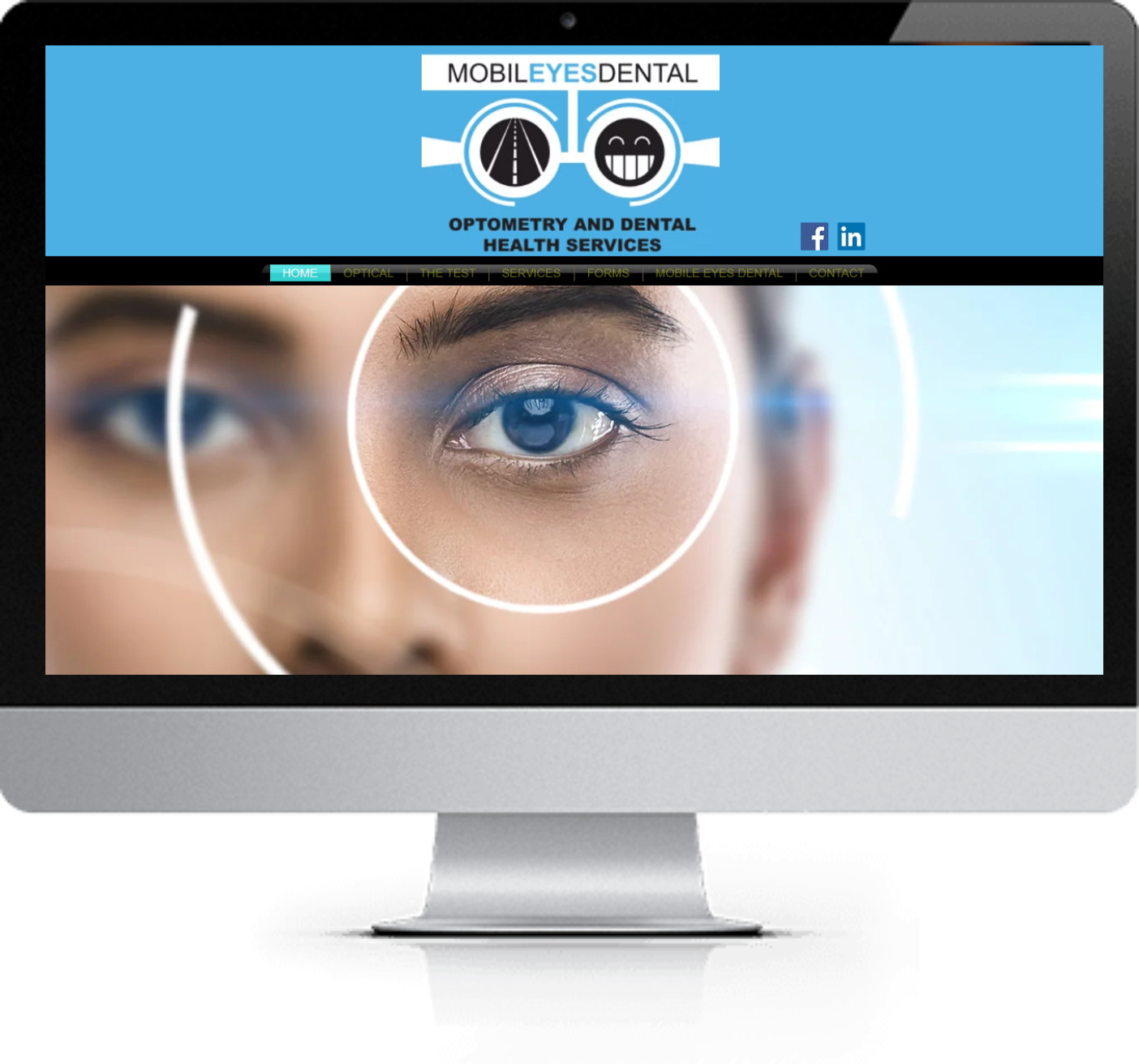 Mobile Eye Dental Before Website Makeover