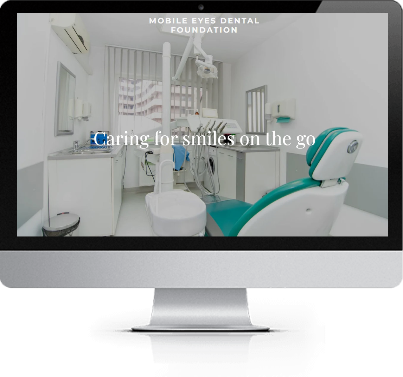 Mobile Eye Dental Foundation Before Website Makeover