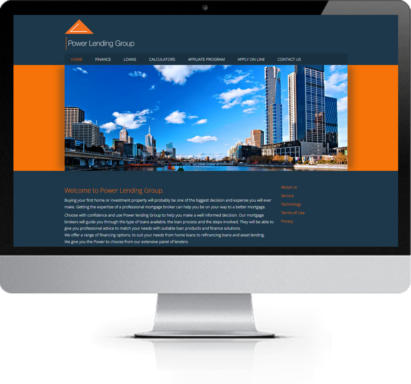 Power Lending Group Before Website Makeover