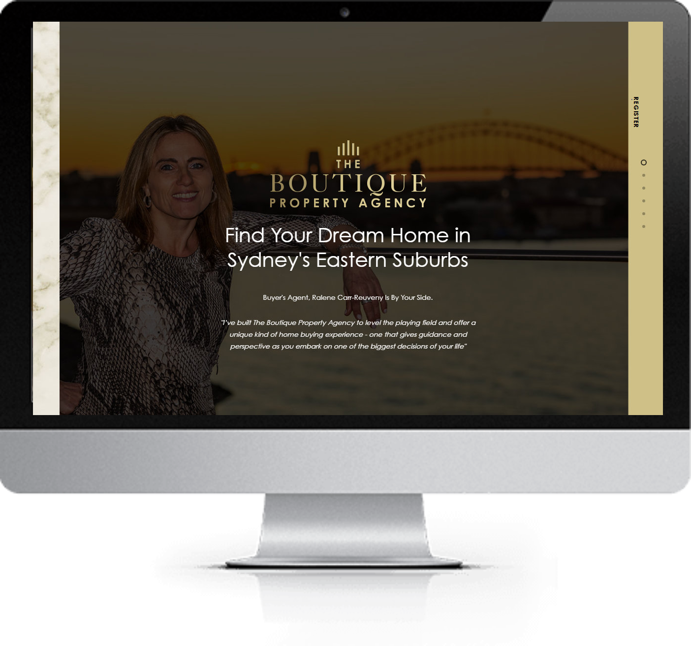 The Boutique Property Agent Before Website Makeover