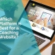 Which platform is best for a coaching website