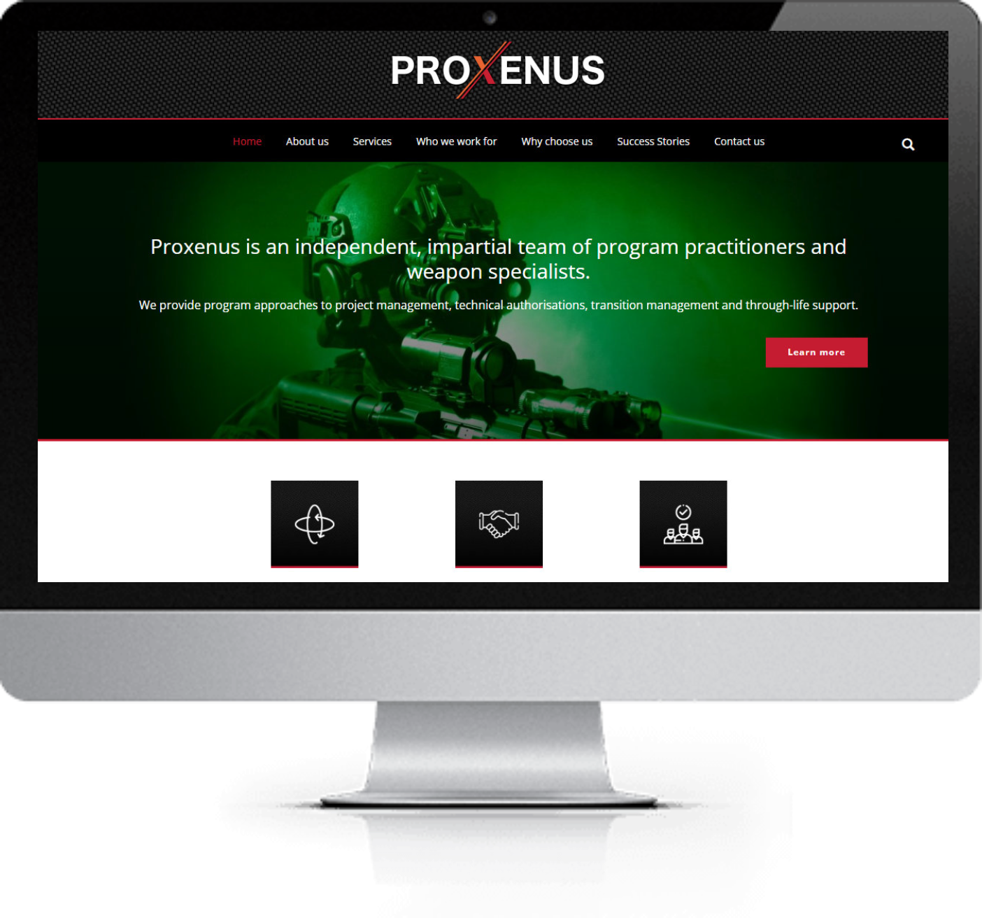 Proxenus Website Redesign