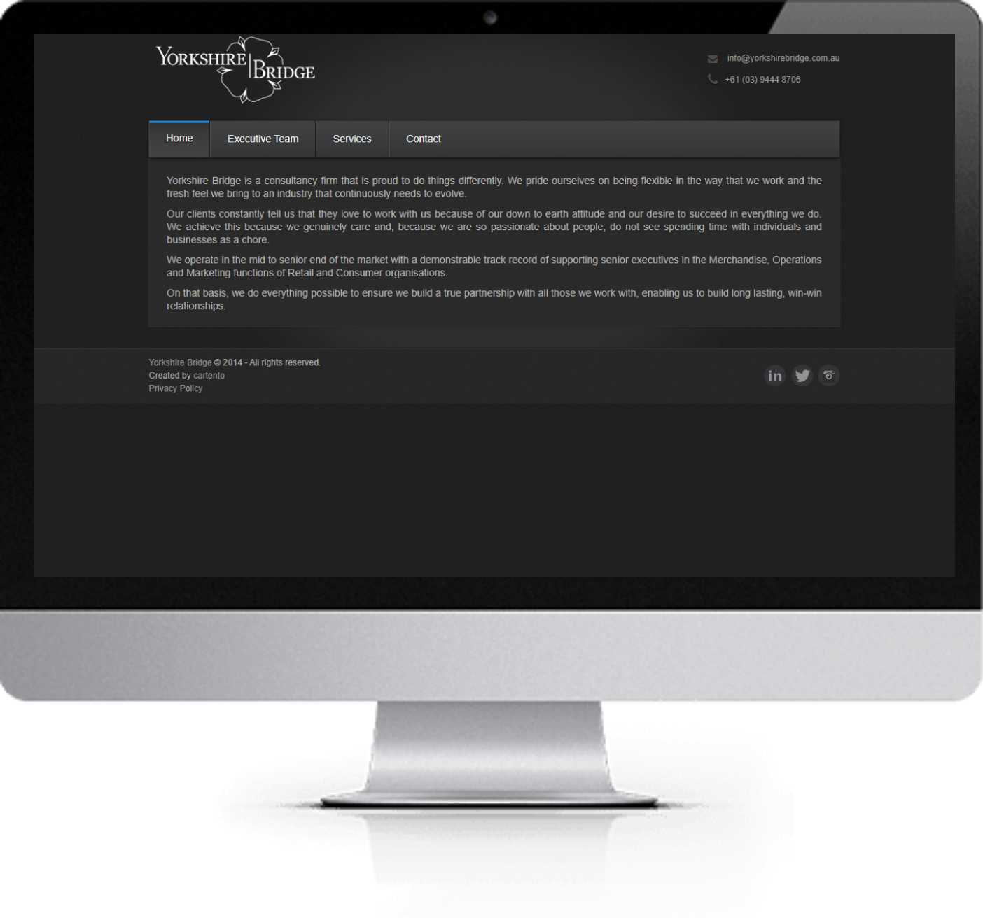 Yorkshire Bridge website redesign
