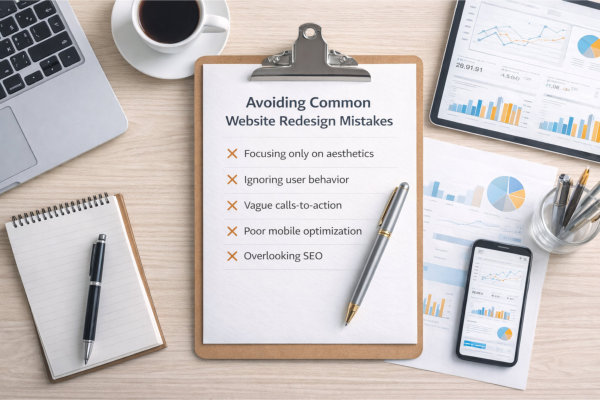 Avoiding common website design mistakes