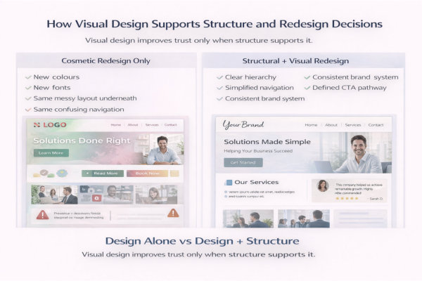 How Visual Design Supports Structure