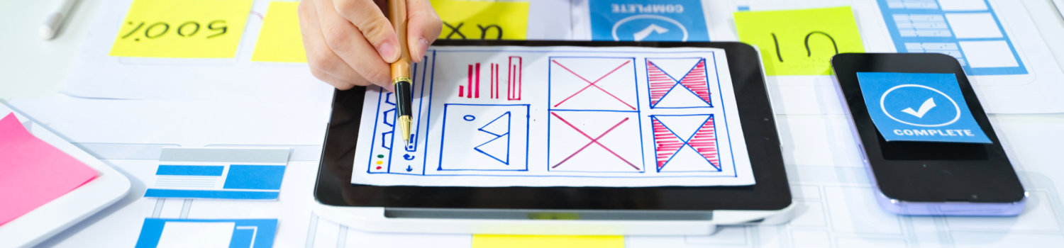 UX graphic designer planning application process development pro