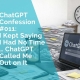 ChatGPT Confession - I kept saying I had no time - ChatGPT called me out on it