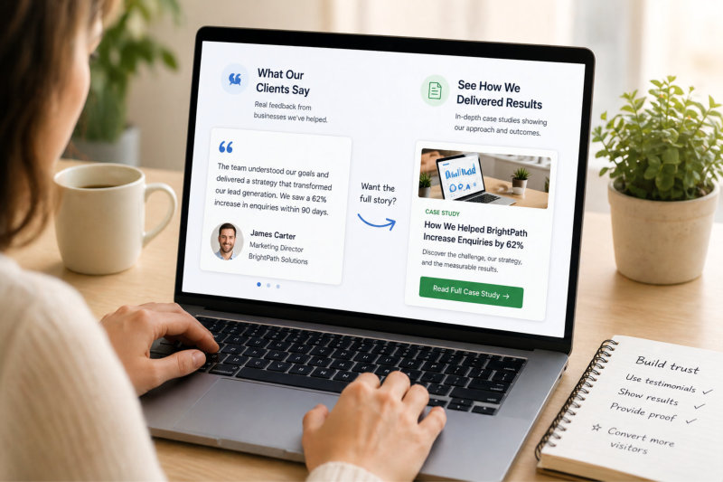 Case studies vs testimonials