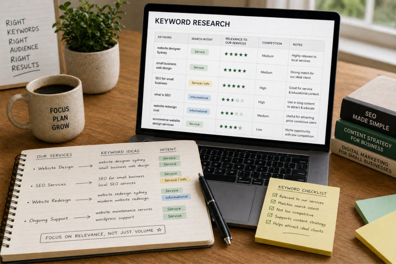 Choosing the right keywords