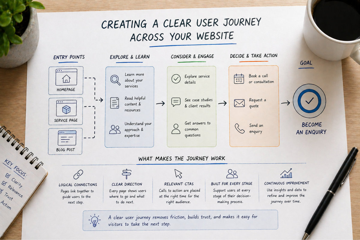 Creating a clear user journey